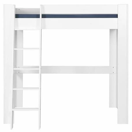 Pack lit mezzanine 2 places Ali Blanc 140x190 cm - AKITEN RETAIL - Bois massif - Matelas inclus BLANC 2 - vertbaudet enfant 