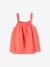 Blouse à bretelles en gaze de coton fille corail fluo 1 - vertbaudet enfant 