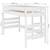 Lit Mi-hauteur Aniba - AKITEN RETAIL - Blanc - 90x200 cm - Pin massif - Gain de place BLANC 4 - vertbaudet enfant 