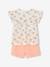 Ensemble de cérémonie fille blouse volantée et short en gaze rose imprimé 1 - vertbaudet enfant 
