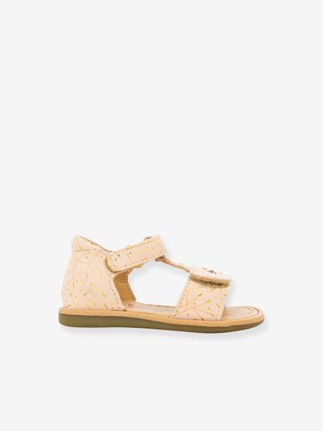 Sandales bébé Tity Miaou rose nude 2 - vertbaudet enfant 