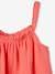Blouse à bretelles en gaze de coton fille corail fluo 3 - vertbaudet enfant 