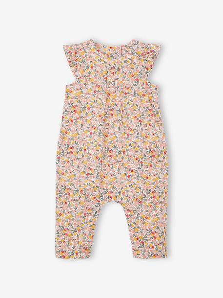 Ensemble bébé fille combinaison + bandeau imprimés rose imprimé+rose pâle+rose poudré+vert céladon imprimé 4 - vertbaudet enfant 