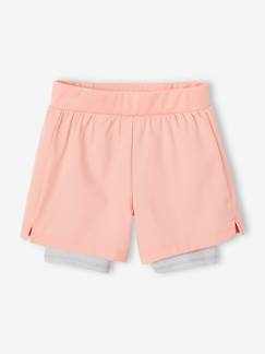 Short fille sport 2 en 1 matière technique  - vertbaudet enfant