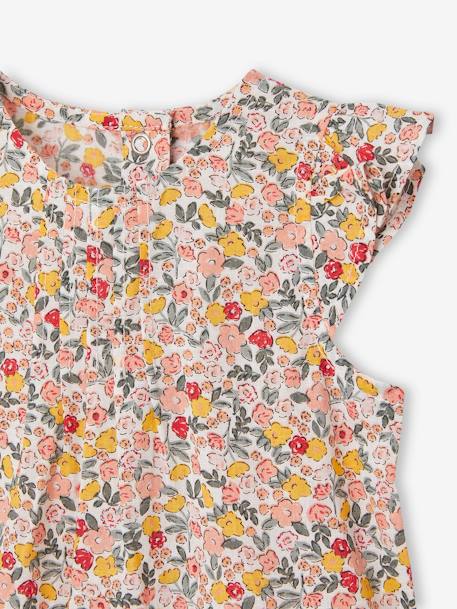 Ensemble bébé fille combinaison + bandeau imprimés rose imprimé+rose pâle+rose poudré+vert céladon imprimé 7 - vertbaudet enfant 