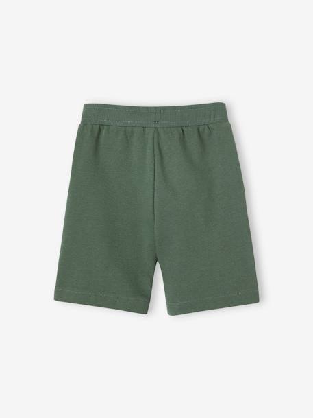Lot de 2 bermudas garçon en molleton lot bleu/bleu marine+lot rouge/marine+Lot vert/beige 18 - vertbaudet enfant 