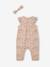 Ensemble bébé fille combinaison + bandeau imprimés rose imprimé+rose pâle+rose poudré+vert céladon imprimé 3 - vertbaudet enfant 
