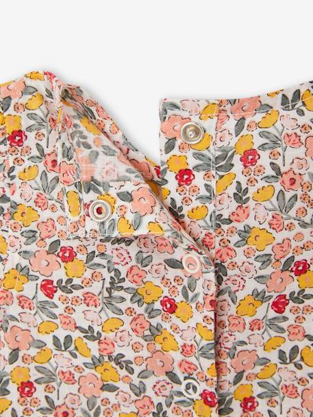 Ensemble bébé fille combinaison + bandeau imprimés rose imprimé+rose pâle+rose poudré+vert céladon imprimé 8 - vertbaudet enfant 
