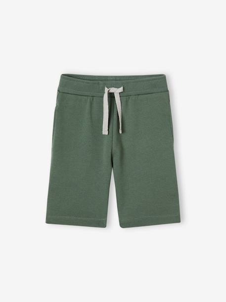 Lot de 2 bermudas garçon en molleton lot bleu/bleu marine+lot rouge/marine+Lot vert/beige 14 - vertbaudet enfant 