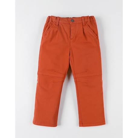 Pantalon 2-en-1 en twill ROUGE 4 - vertbaudet enfant 