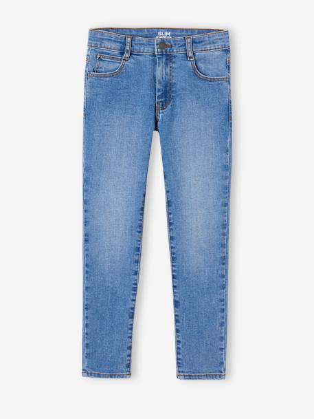 Jean garçon slim morphologique MEDIUM denim black+DENIM BRUT+denim gris+DENIM GRIS FONCE+double stone+STONE 27 - vertbaudet enfant 
