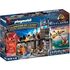 -Calendrier de l'Avent PLAYMOBIL - Novelmore - 70778 - Pour Enfant - Vert