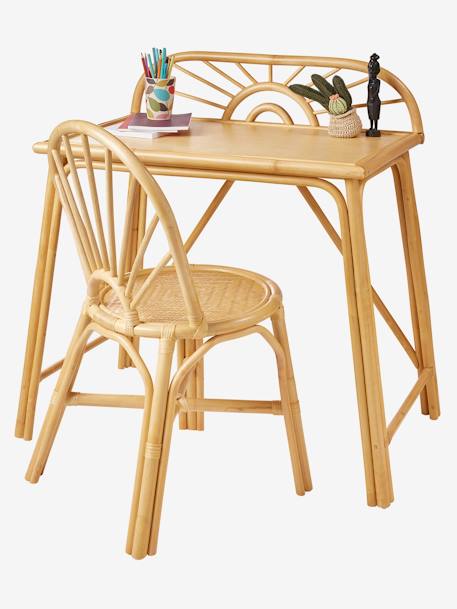 Bureau primaire en rotin Soleil bois 6 - vertbaudet enfant 