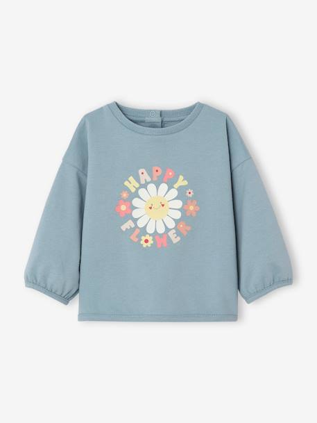 Bébé-Pull, gilet, sweat-Sweat-Sweat happy flower bébé