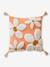 Coussin carré fleurs à pompons mandarine 5 - vertbaudet enfant 