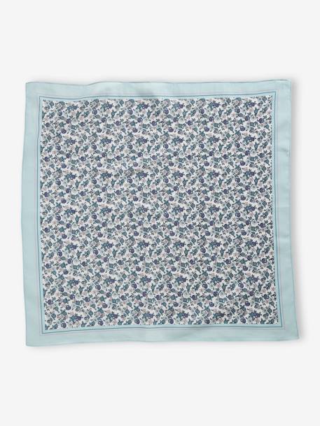 Foulard imprimé fleurs fille vert 3 - vertbaudet enfant 