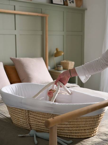 Couffin en fibres naturelles naturel 8 - vertbaudet enfant 