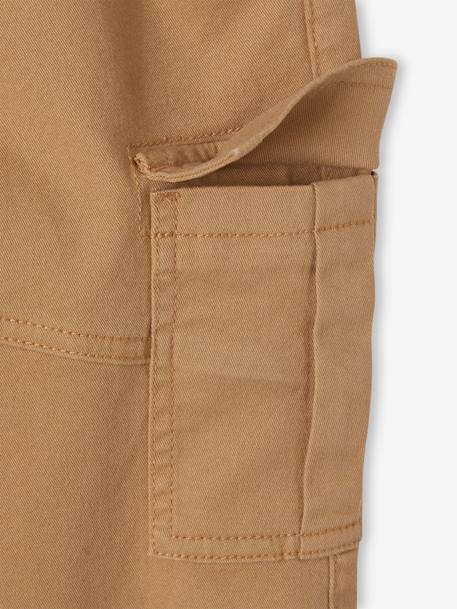 Pantalon garçon battle facile à enfiler bleu glacier+kaki foncé+taupe 21 - vertbaudet enfant 