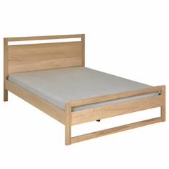 -Pack lit avec matelas Lio   Bois naturel 120x190 cm