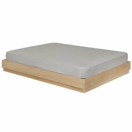 Pack lit avec matelas Baya - Bois massif Hêtre - 120x190 cm - AKITEN RETAIL MARRON 1 - vertbaudet enfant 