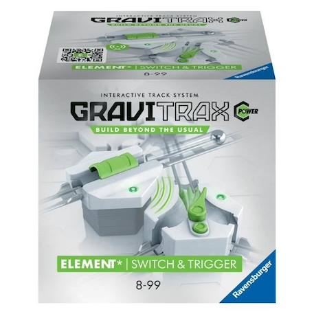 Gravitrax POWER - Eléments Switch & Trigger - Ravensburger - Circuits de billes créatifs BLANC 1 - vertbaudet enfant 