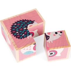 Jouet-Premier âge-Cubes en bois : Mes Premiers Cubes : Bébés Animaux aille Unique Coloris Unique