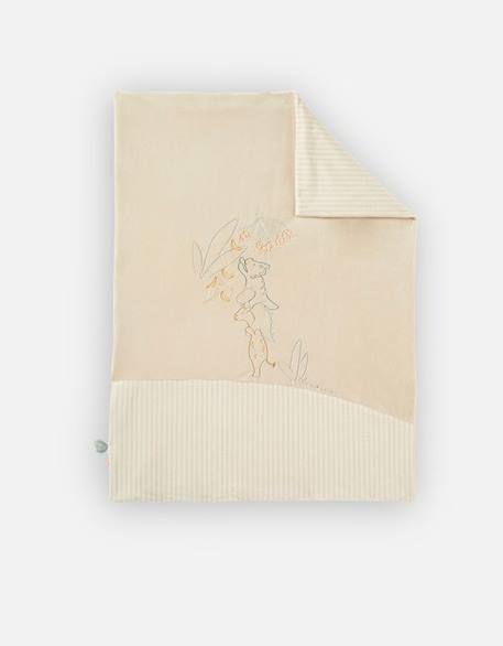Couverture bébé Veloudoux® 75x100 cm - NOUKIE'S - Tiga, Stegi & Ops - Beige BEIGE 1 - vertbaudet enfant 