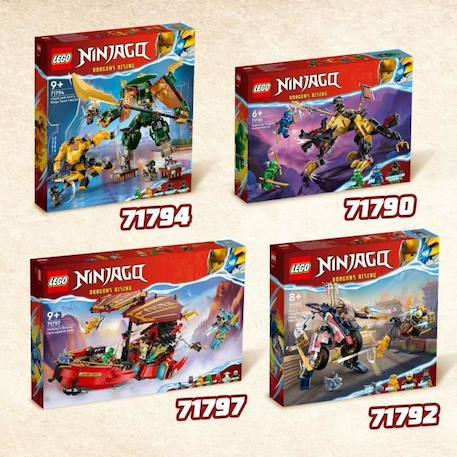 LEGO® NINJAGO 71790 Le Chien de Combat Dragon Imperium, Jouet de Ninja avec Figurines de Monstre JAUNE 4 - vertbaudet enfant 