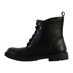Chaussures-Chaussures fille 23-38-Bottes Enfant Geox Eclair - Noir/Gun - Lacets/Zip - Confort Exceptionnel