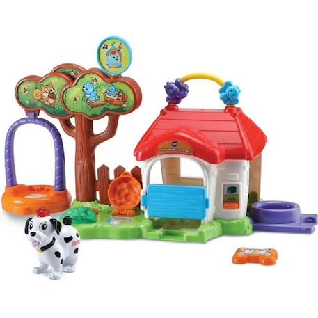 Cabane à surprises Tut Tut Animo - VTECH - P'tite cabane à surprises - Zinzin le chien coquin ROUGE 1 - vertbaudet enfant 