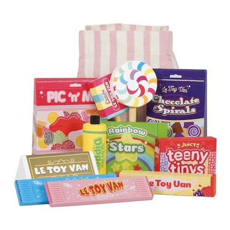 Bonbons et Friandises avec Pochette en tissu Le Toy Van Multicolore VERT 1 - vertbaudet enfant 