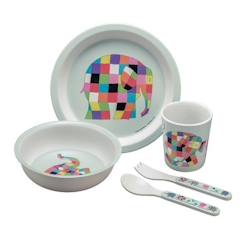 Jouet-Coffret cadeau - Petit Jour Paris - Elmer - Set de vaisselle pour enfant - Multicolore