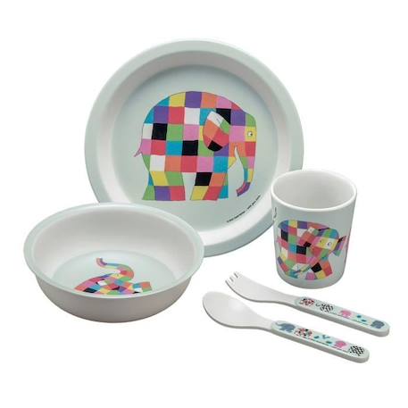 Coffret cadeau - Petit Jour Paris - Elmer - Set de vaisselle pour enfant - Multicolore ROUGE 1 - vertbaudet enfant 