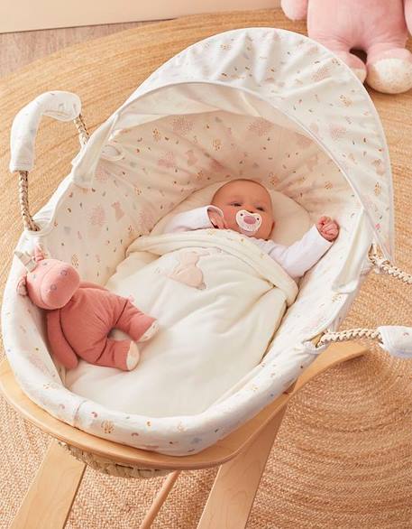 Couffin en Veloudoux® Lina & Joy - NOUKIE'S - Blanc - 1 mois - Bébé - Fille BLANC 1 - vertbaudet enfant 