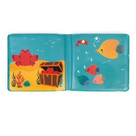 Jouets de Bain - JANOD - Mon Livre Magique - Bois - Bleu - Multicolore - Mixte - A partir de 3 ans BLEU 4 - vertbaudet enfant 