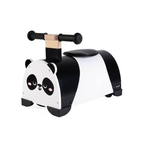 Porteur en bois Panda - JANOD - 4 roues - Blanc - 109x75x84cm BLANC 2 - vertbaudet enfant 