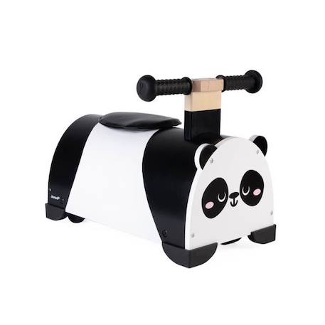 Porteur en bois Panda - JANOD - 4 roues - Blanc - 109x75x84cm BLANC 1 - vertbaudet enfant 