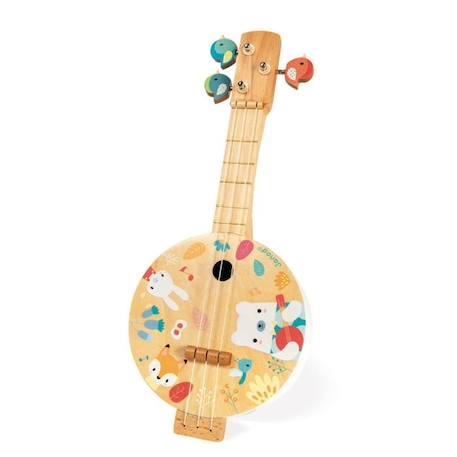 Banjo en bois JANOD Pure - Dès 3 Ans - Cordes de rechange incluses BEIGE 2 - vertbaudet enfant 