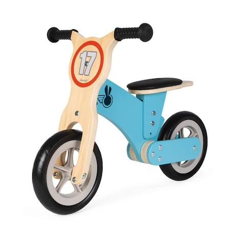 Draisienne évolutive en Bois - JANOD - Bikloon Little Racer - 2 roues - Bleu - Mixte BLEU 4 - vertbaudet enfant 