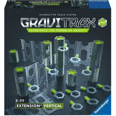 GraviTrax PRO Set d'extension Vertical - Ravensburger - Circuit de billes créatif - 33 pièces GRIS 1 - vertbaudet enfant 