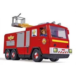 -Camion Jupiter Sam le Pompier - Figurines Sam et Radar Incluses - Fonctions Sonores et Lumineuses