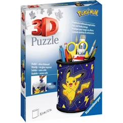 Jouet-Pot à crayons Pokémon Puzzle 3D Ravensburger - 54 pièces - Sans colle - Dès 6 ans