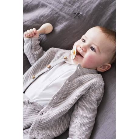 Mix & Match cardigan tricot BIO BLEU+GRIS 5 - vertbaudet enfant 