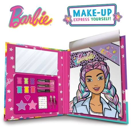 Sketchbook - Barbie Sketch Book Make Up - Lisciani - Pour Apprendre et Se Maquiller BLEU 3 - vertbaudet enfant 