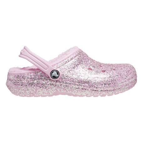 Sabot Enfant Crocs Classic Lined Glitter Flamingo - Rose - Fille ROSE 2 - vertbaudet enfant 