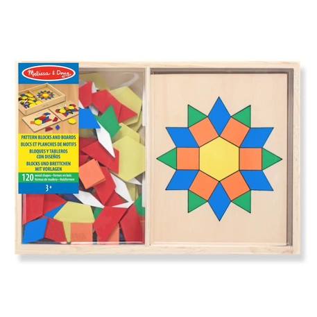 MELISSA & DOUG - Blocs Et Planches De Motifs JAUNE 2 - vertbaudet enfant 