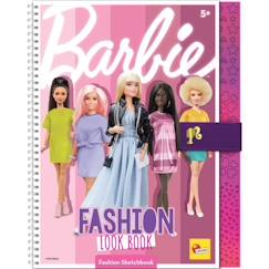 Jouet-Livret de création collection de mode - Barbie sketch book fashion look - LISCIANI
