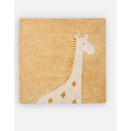Tapis girafe en coton bio - NOUKIE'S - Collection Tiga Stegi & Ops - 120x120 cm - Orange ORANGE 1 - vertbaudet enfant 