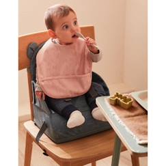 Puériculture-Réhausseur de chaise déperlant - NOUKIE'S - Pour bébé de 18 mois à 3 ans - Blanc - Imperméable
