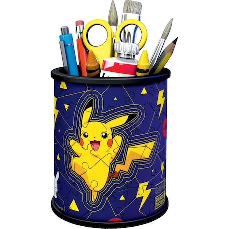 Pot à crayons Pokémon Puzzle 3D Ravensburger - 54 pièces - Sans colle - Dès 6 ans BLEU 3 - vertbaudet enfant 